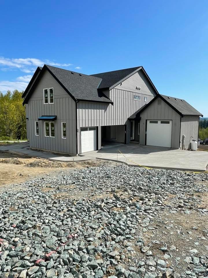 Modern new construction home with spacious yard