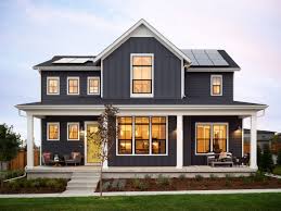 Modern home exterior built by Slavov Construction
